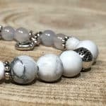 Strandperlen Armband JUIST white/white – Bild 2