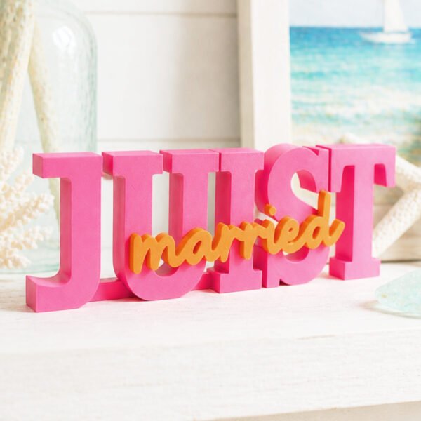 3D Letter Insel JUIST married 1 | NORDIG Inselliebe