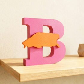 B wie Baltrum – 3D-Deko Silhouette