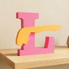 L wie Langeoog – 3D-Deko Silhouette