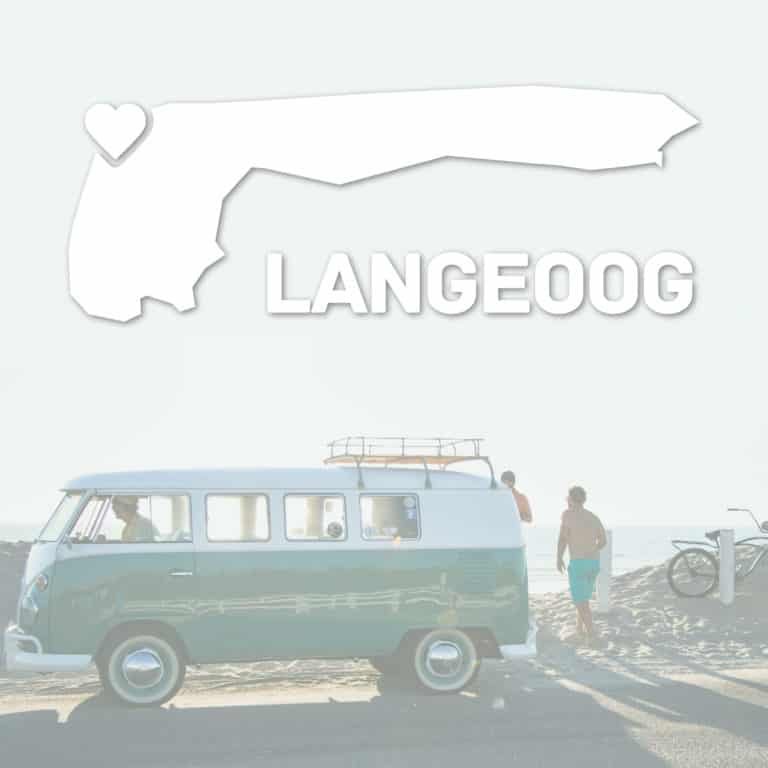 Aufkleber Sticker Langeoog