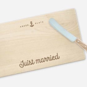 Frühstücksbrett Juist married