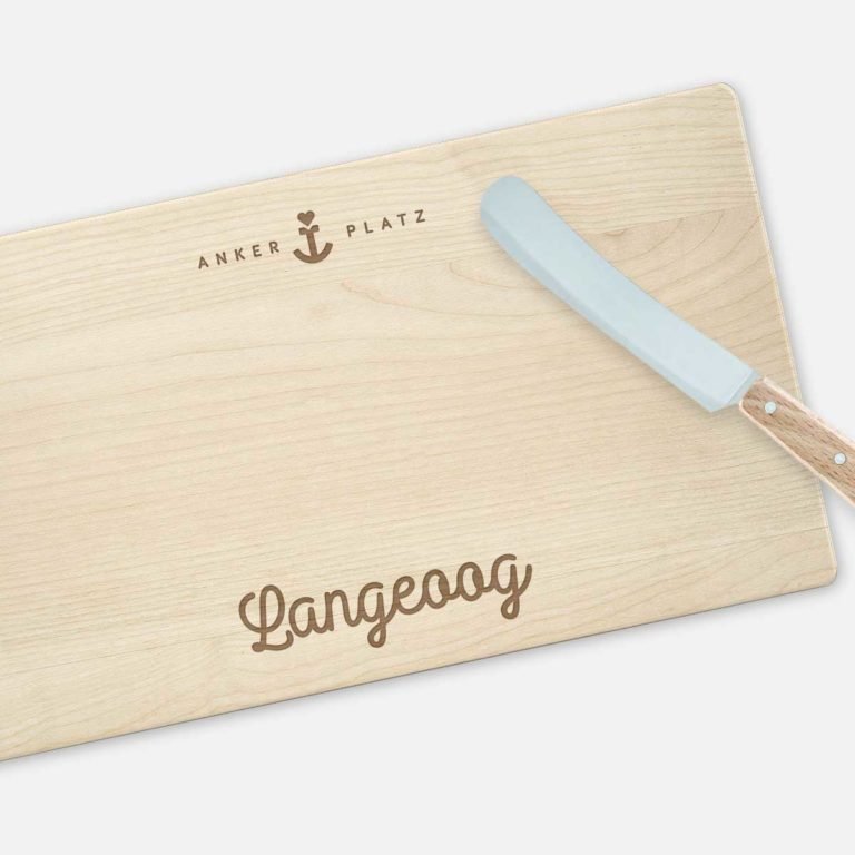 Frühstücksbrett Ankerplatz Langeoog