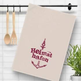 Maritimes Geschirrtuch Heimathafen