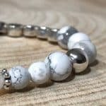 Strandperlen Armband JUIST white/silver – Bild 2