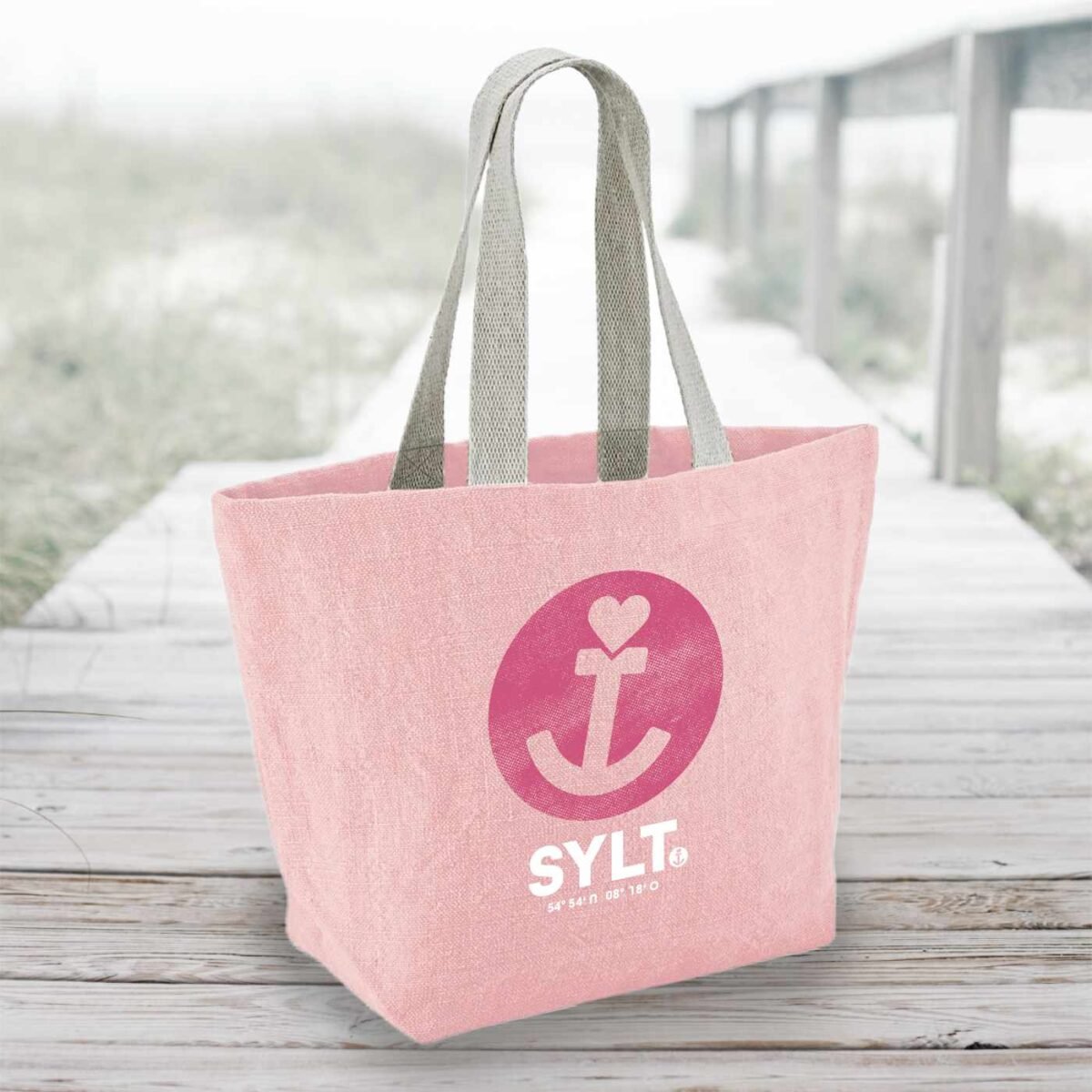 Ohne Titel Jute Strandtasche Sylt – Bild 1