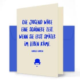 Geschenkkarte "Die Juzgend wäre eine schönere Zeit" - NORDIG Inselliebe