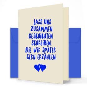 Geschenkkarte "Lass uns zusammen" - NORDIG Inselliebe