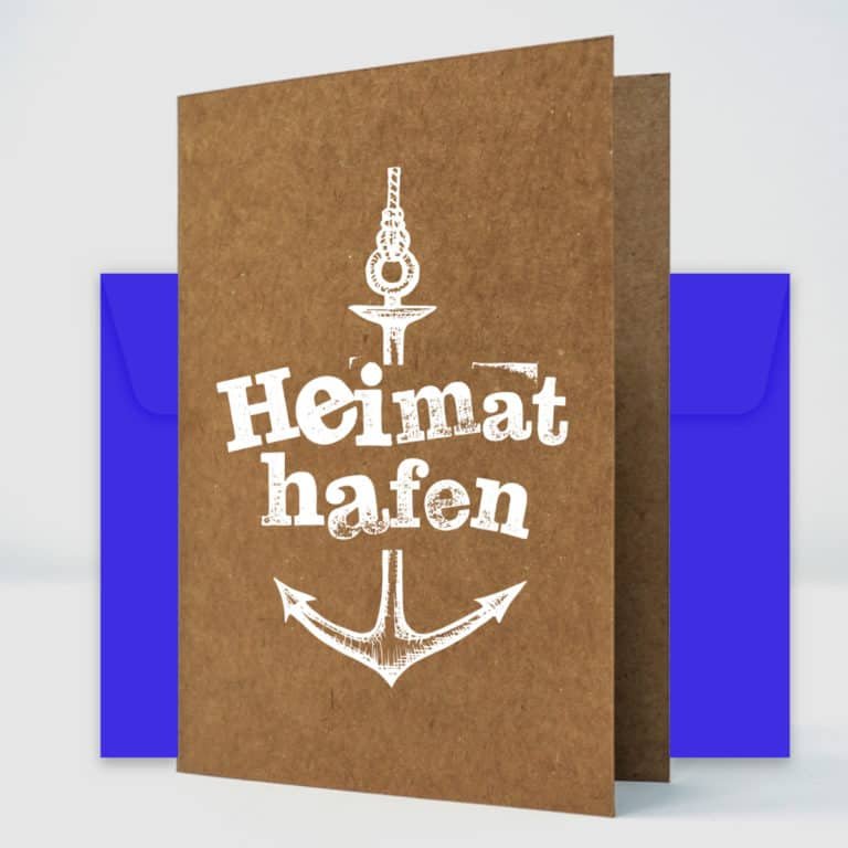 Klapp Geschenkkarte Heimethafen