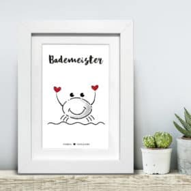 Bilderrahmen Bademeister