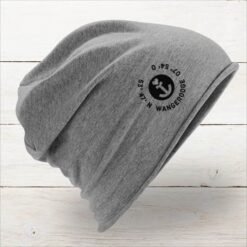 Mütze Beanie Koordinaten Wangerooge grau