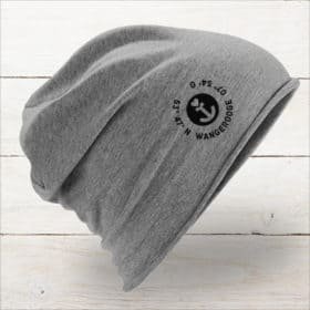 Mütze Beanie Koordinaten Wangerooge grau