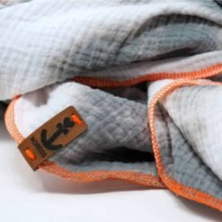 Maritimer Batic Schal grau Detail