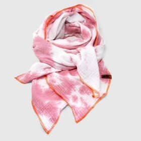 Maritimer Batic Schal rosa