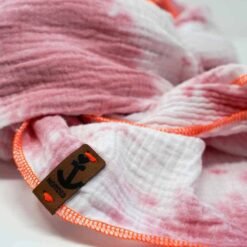 Maritimer Batic Schal rosa Detail