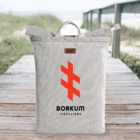 Rucksack Borkum Strandaufgang Zeichen