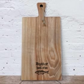 Schneidbrett mit Griff Butter bei die Fische - NORDIG Inselliebe