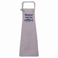 Kochschürze Butter bei die Fische grau