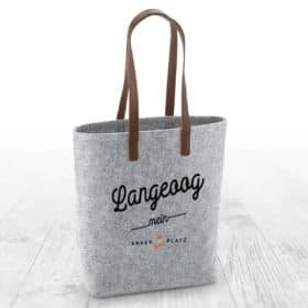 Filztasche Ankerplatz Langeoog