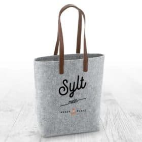 Filztasche Ankerplatz Sylt