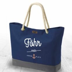 Strandtasche Ankerplatz Föhr – Bild 2