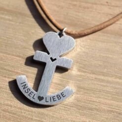 Halskette Anker-Anhänger Inselliebe – Bild 2