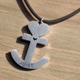 Halskette Anker-Anhänger Juist
