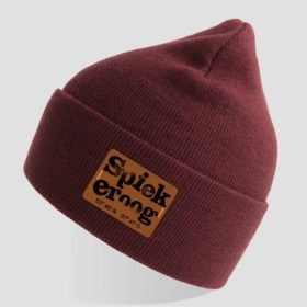Beanie Patch Spiekeroog brodeaux