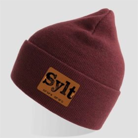 Beanie Patch Sylt brodeaux