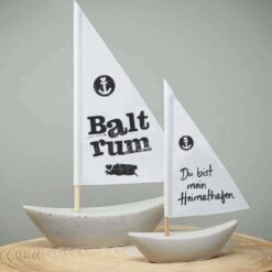 Betonschiffchen Heimathafen Baltrum