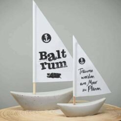 Betonschiffchen Heimathafen Baltrum