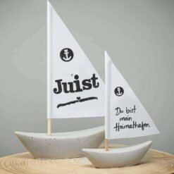 Betonschiffchen Heimathafen Juist