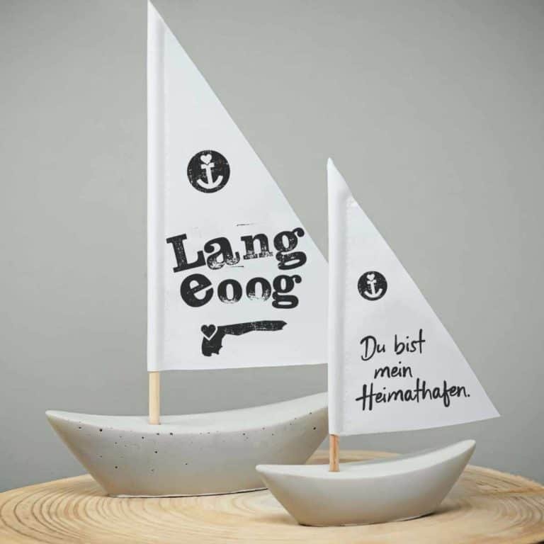 Betonschiffchen Heimathafen Langeoog