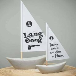 Betonschiffchen Heimathafen Langeoog