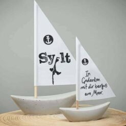 Betonschiffchen Heimathafen Sylt