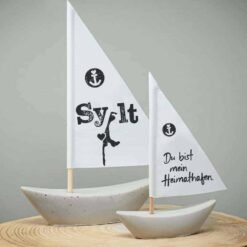 Betonschiffchen Heimathafen Sylt