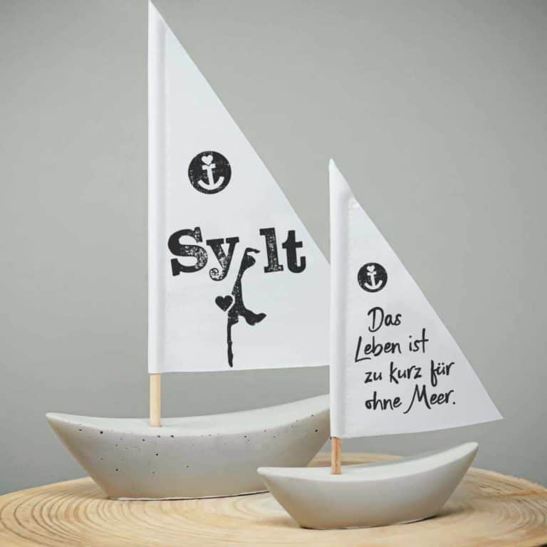 Betonschiffchen Heimathafen Sylt