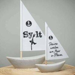 Betonschiffchen Heimathafen Sylt