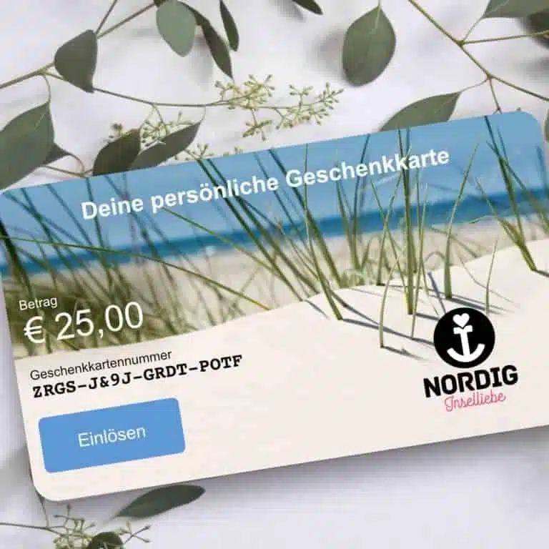 geschenkkarte shop | NORDIG Inselliebe