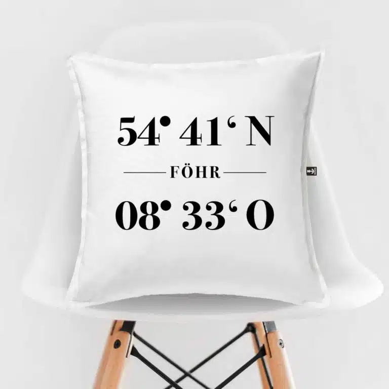 kissen koordinaten weiss foehr 1 | NORDIG Inselliebe