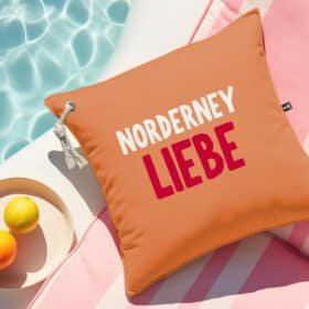 Outdoorkissen Norderney Liebe