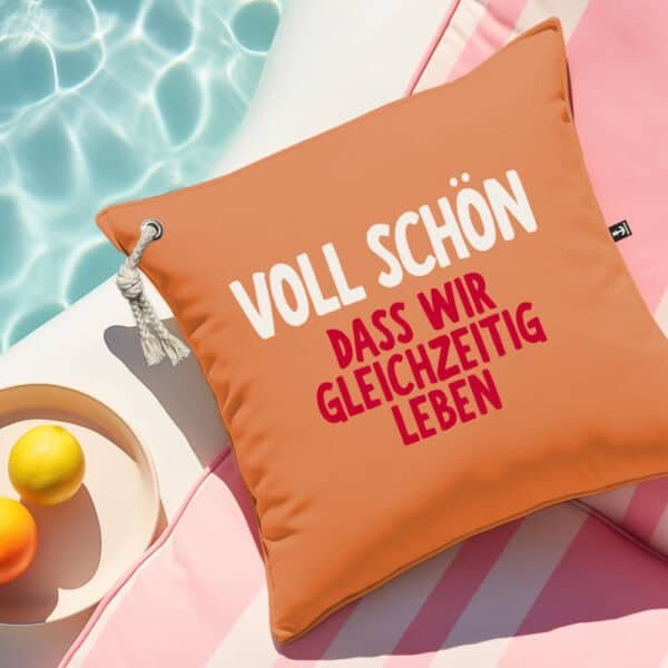kissen outdoor voll schoen orange | NORDIG Inselliebe