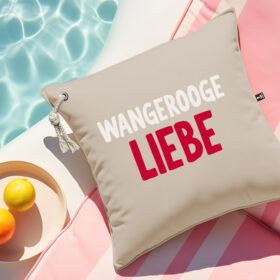 Outdoorkissen Wangerooge Liebe