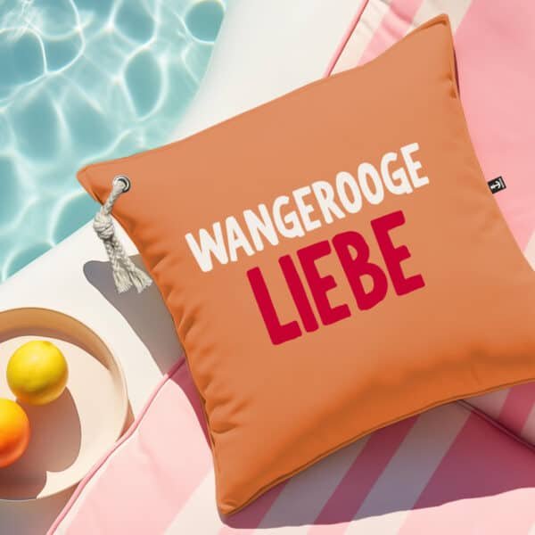 kissen outdoor wangerooge orange | NORDIG Inselliebe