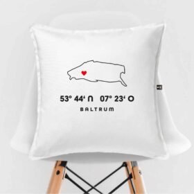 Kissen Silhouette Baltrum