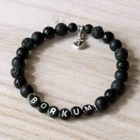 NORDIG Perlenarmband Borkum schwarz