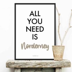 Poster All you need is Norderney