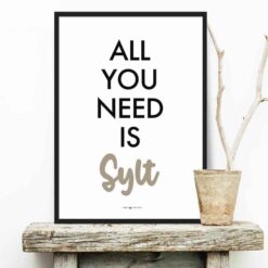 Poster All you need is Sylt