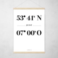 Poster Koordinaten Juist Posterleiste