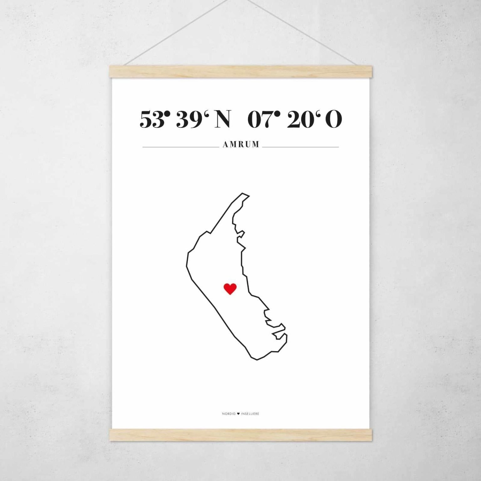 Poster Silhouette Amrum – Bild 2